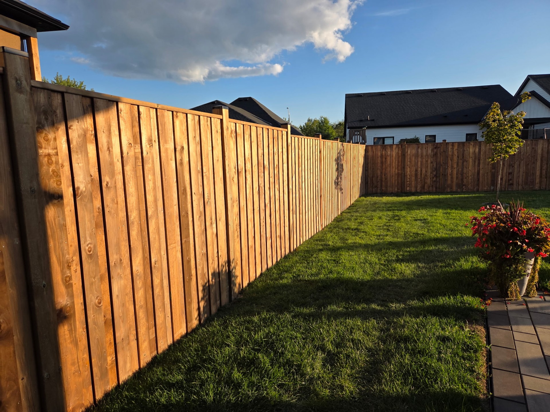 Oakville – New Build Backyard Wood Fence